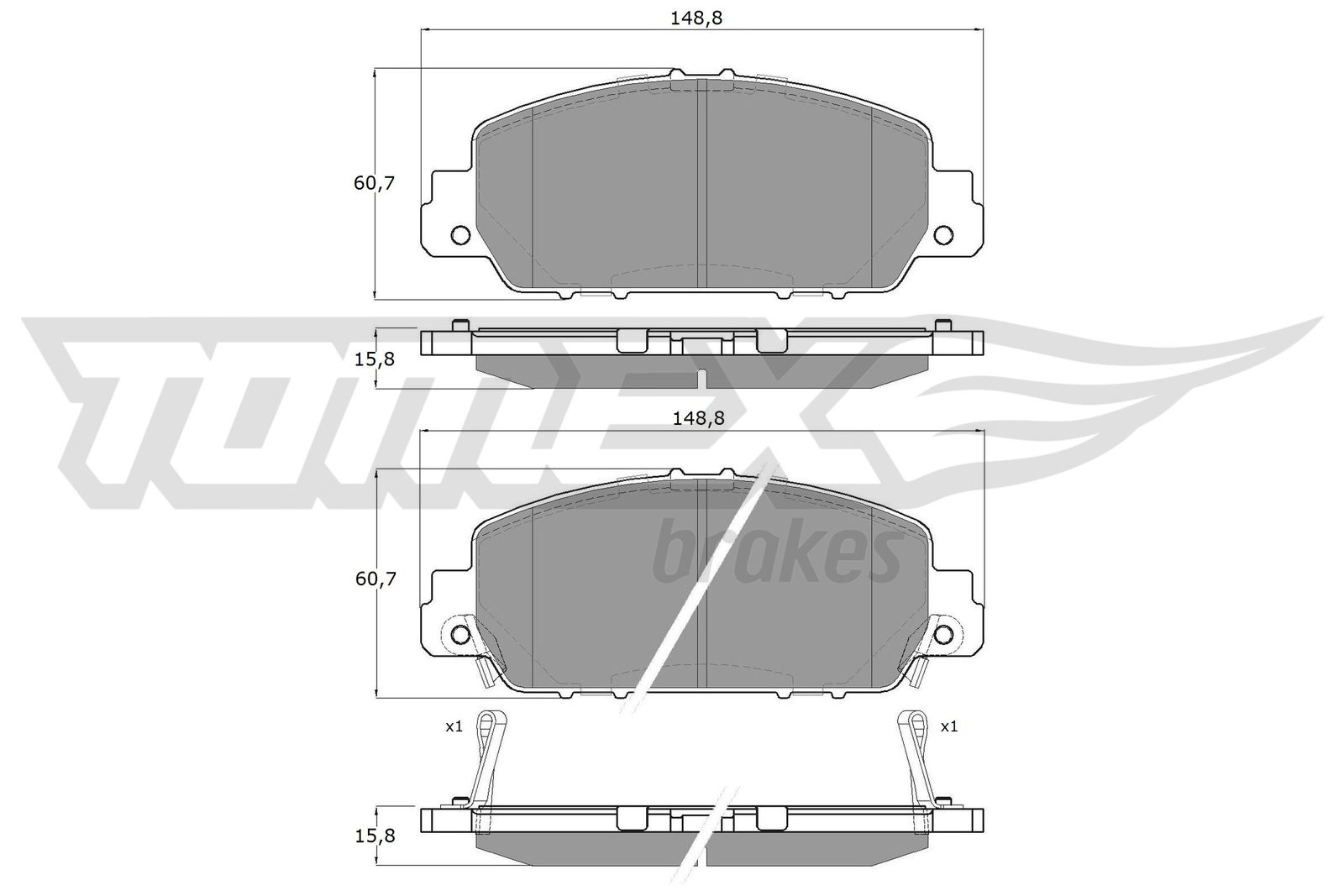 TOMEX Brakes TX 19-98 Sada...